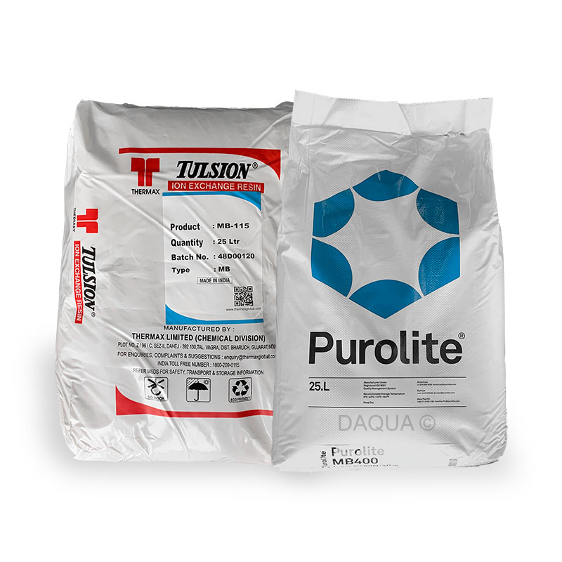 25 Litre Bags of Tulsion MB-115 and Purolite MB-400
